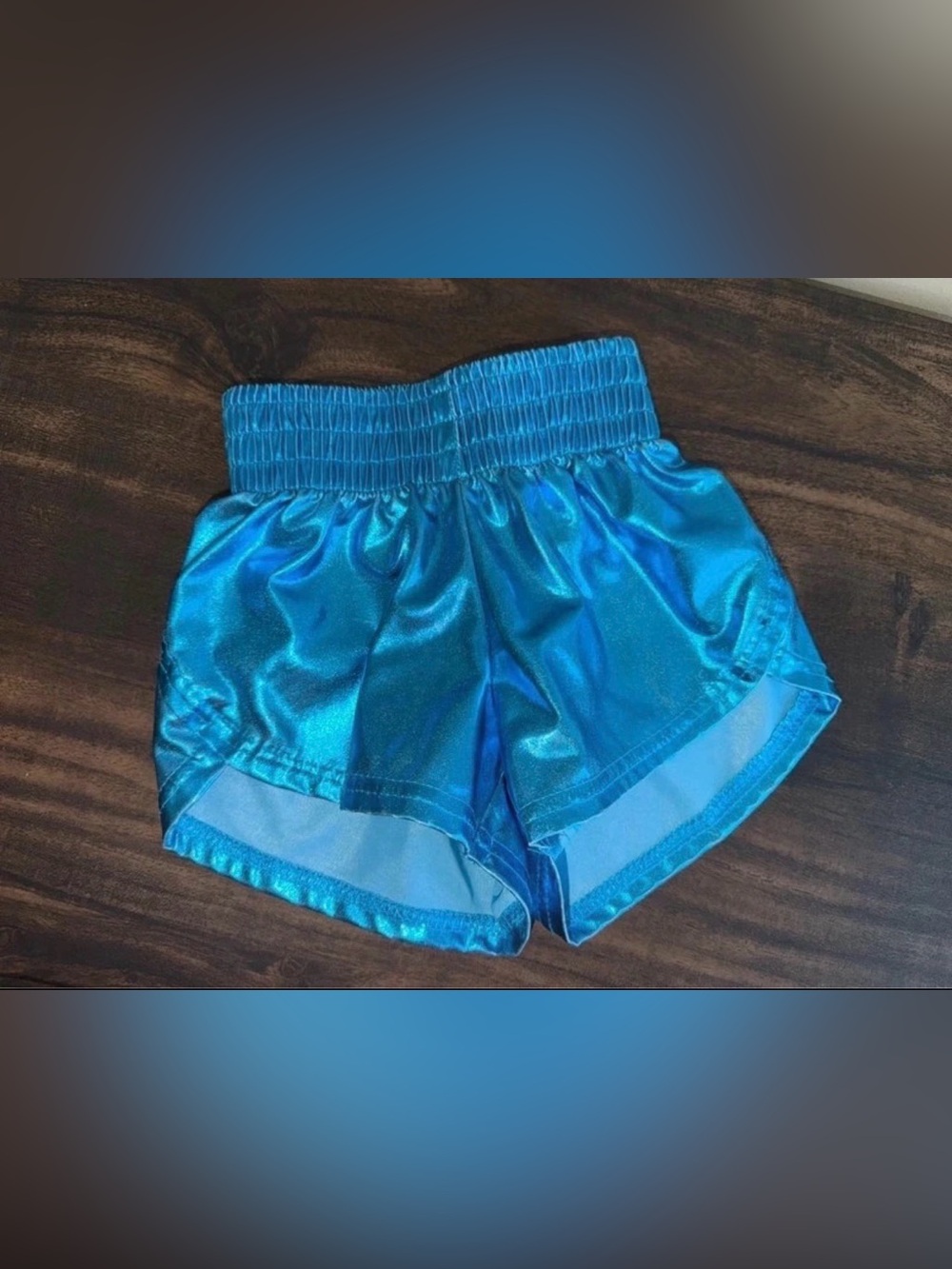 2T/3T Metallic Blue Athletic Shorts